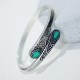 Zircon Water Drop Healing Cuff Bracelet