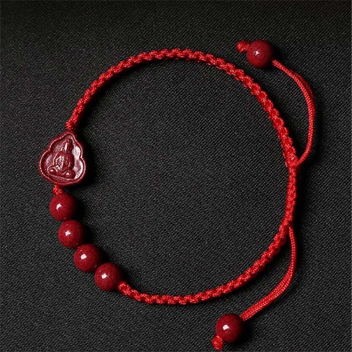 Laughing Buddha Cinnabar Blessing String Bracelet Laughing Buddha Cinnabar Blessing String Bracelet