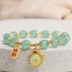 Year of the Dragon Red Agate Green Aventurine Bracelet Year of the Dragon Red Agate Green Aventurine Bracelet