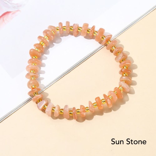 Irregular Shape Stone Crystal Meditation Balance Bracelet Irregular Shape Stone Crystal Meditation Balance Bracelet