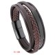 Simple Titanium Steel Leather Luck Bracelet Simple Titanium Steel Leather Luck Bracelet