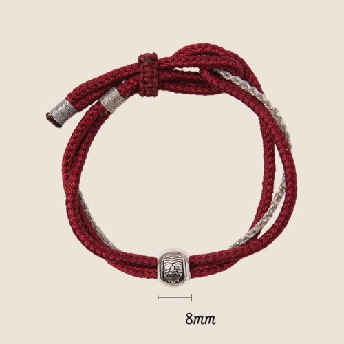925 Sterling Silver Zakiram Goddess of Wealth Rope Bracelet