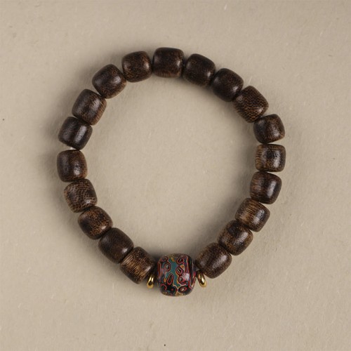 Agarwood Copper Coin Auspicious Cloud Calm Bracelet Agarwood Copper Coin Auspicious Cloud Calm Bracelet