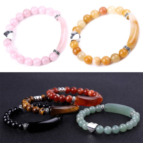 Crystal Beads Unisex Heart Bracelet Crystal Beads Unisex Heart Bracelet