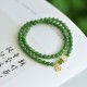 Hetian Cyan Jade Happiness Blessing Bracelet Hetian Cyan Jade Happiness Blessing Bracelet