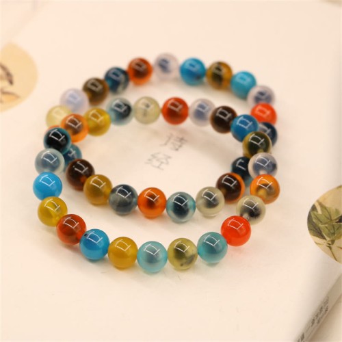 Colorful Candy Agate Strength Healing Bracelet Colorful Candy Agate Strength Healing Bracelet