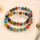 Colorful Candy Agate Strength Healing Bracelet Colorful Candy Agate Strength Healing Bracelet