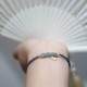 925 Silver Natural Jade Gourd Rutilated Quartz Fu Character Bracelet 925 Silver Natural Jade Gourd Rutilated Quartz Fu Character Bracelet