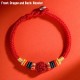 Year of the Dragon 925 Silver Cinnabar Auspicious Bracelet Year of the Dragon 925 Silver Cinnabar Auspicious Bracelet