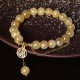 Citrine Fu Character Happiness Bracelet