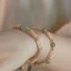 14K Gold Plated Hetian Jade Bamboo Bracelet 14K Gold Plated Hetian Jade Bamboo Bracelet