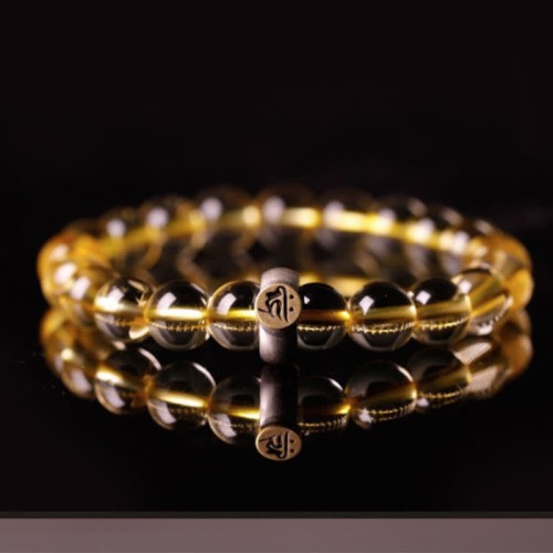 Sterling Silver Zodiac Citrine Protection Bracelet