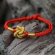 Handmade Chinese Knot Luck Strength Braided Bracelet Handmade Chinese Knot Luck Strength Braided Bracelet