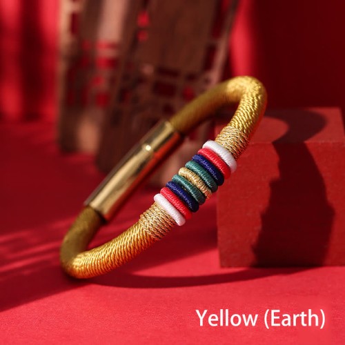 Tibetan Handmade King Kong Knot Five Elements Luck Bracelet Tibetan Handmade King Kong Knot Five Elements Luck Bracelet