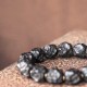 Ebony Wood Copper Peace Balance Couple Bracelet Ebony Wood Copper Peace Balance Couple Bracelet