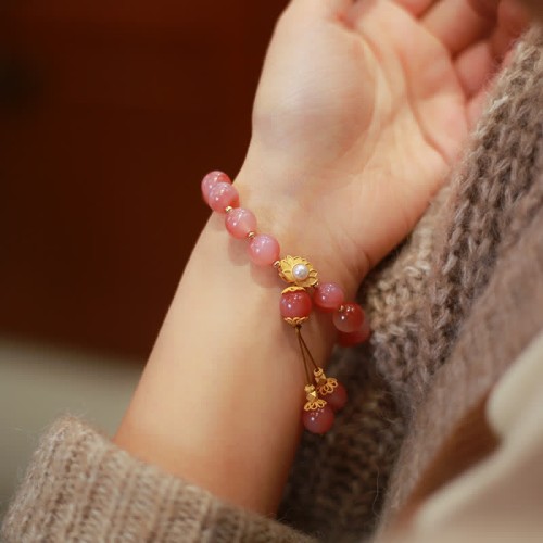 925 Silver Yanyuan Agate Lotus Enlightenment Bracelet 925 Silver Yanyuan Agate Lotus Enlightenment Bracelet
