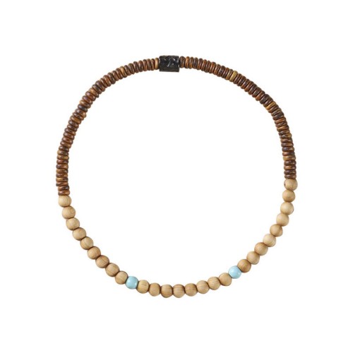 Sandalwood Turquoise Protection Double Wrap Bracelet