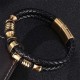 Layered Leather Weave Fortune Bracelet Layered Leather Weave Fortune Bracelet