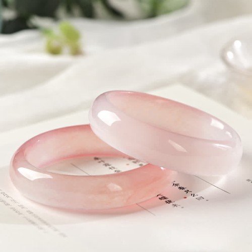 Pink Golden Silk Jade Wealth Bracelet Pink Golden Silk Jade Wealth Bracelet