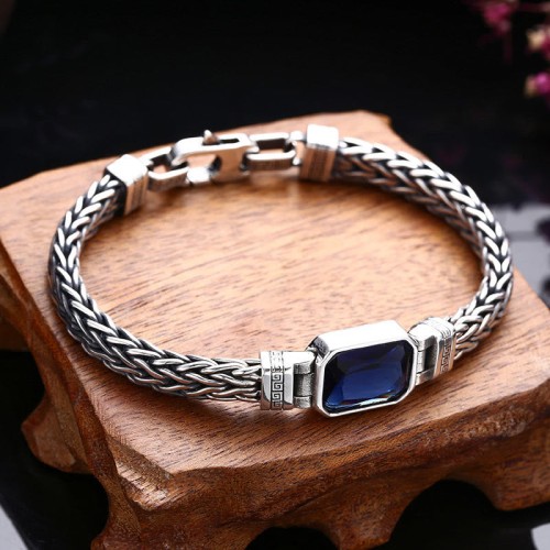 Blue Acrylic Dragon Keel Wealth Bracelet