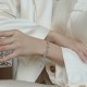 Moonstone Positive Charm Chain Bracelet Moonstone Positive Charm Chain Bracelet