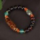 Tibetan Nine-Eye Dzi Bead Protection Bracelet