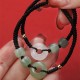 Green Aventurine White Jade Couple Bracelet