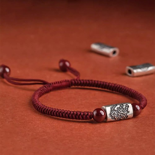 925 Silver 12 Chinese Zodiac Cinnabar String Bracelet 925 Silver 12 Chinese Zodiac Cinnabar String Bracelet