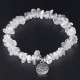 Natural White Crystal Lotus Healing Bracelet