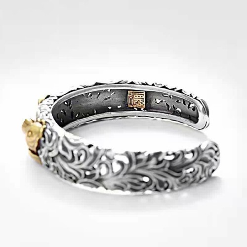 Koi Fish Grass Pattern Prosperity Bangle Bracelet Koi Fish Grass Pattern Prosperity Bangle Bracelet