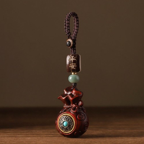 Red Sandalwood Green Sandalwood Money Bag Bracelet Red Sandalwood Green Sandalwood Money Bag Bracelet