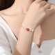 925 Sterling Silver Pearl Cinnabar Healing Bracelet 925 Sterling Silver Pearl Cinnabar Healing Bracelet