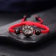 Silver Sheen Obsidian Cat Paw Protection Rope Bracelet Silver Sheen Obsidian Cat Paw Protection Rope Bracelet