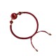 Handmade Lotus Cinnabar Blessing Braid Bracelet