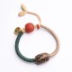 Handmade Tibetan Nine-Eye Dzi Bead Wealth Rope Bracelet Handmade Tibetan Nine-Eye Dzi Bead Wealth Rope Bracelet