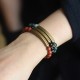Red Jasper Moss Agate Black Obsidian Peace Bracelet Red Jasper Moss Agate Black Obsidian Peace Bracelet