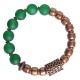 Tibetan Red & Green Agate Copper Confidence Bracelet Tibetan Red & Green Agate Copper Confidence Bracelet