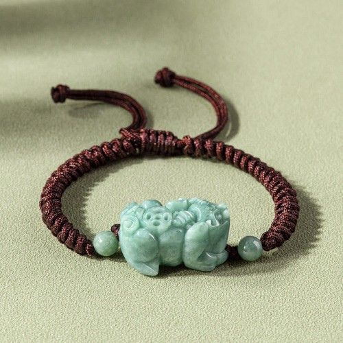 Handmade Jade PiXiu Protection King Kong Knot Bracelet Handmade Jade PiXiu Protection King Kong Knot Bracelet