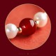 Sterling Silver Good Fortune Agate Pearl Red String Bracelet