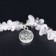 Natural White Crystal Lotus Healing Bracelet