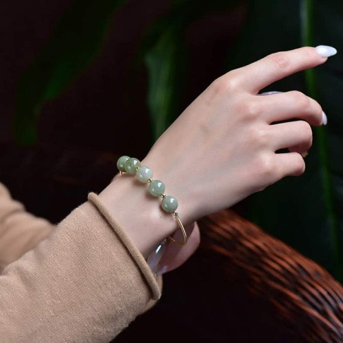 Jade Abundance Luck Blessing Bangle