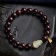 Red Sandalwood Gourd Jade Calm Bracelet