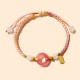Peace Agate Peace Buckle Braided Bracelet Peace Agate Peace Buckle Braided Bracelet