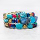 Turquoise Agate Beads Blessing Bracelet Turquoise Agate Beads Blessing Bracelet