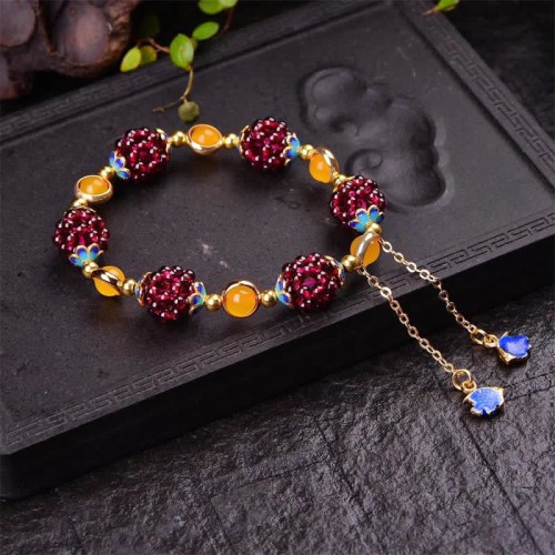 Tibetan Garnet Calm Bracelet Tibetan Garnet Calm Bracelet