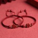 Four Leaf Clover Cinnabar Blessing Bracelet Four Leaf Clover Cinnabar Blessing Bracelet