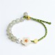 Hetian Jade Peach Blossom Luck Bracelet Hetian Jade Peach Blossom Luck Bracelet