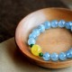 Aquamarine Amber Beads Serenity Healing Bracelet Aquamarine Amber Beads Serenity Healing Bracelet