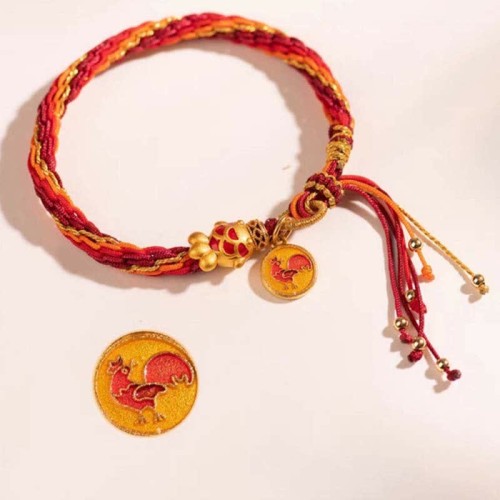 Chinese Zodiac Koi Fish Protection Reincarnation Knot Bracelet