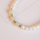 14K Gold Plated Pearl Hetian Cyan Jade Sincerity Bead Bracelet 14K Gold Plated Pearl Hetian Cyan Jade Sincerity Bead Bracelet
